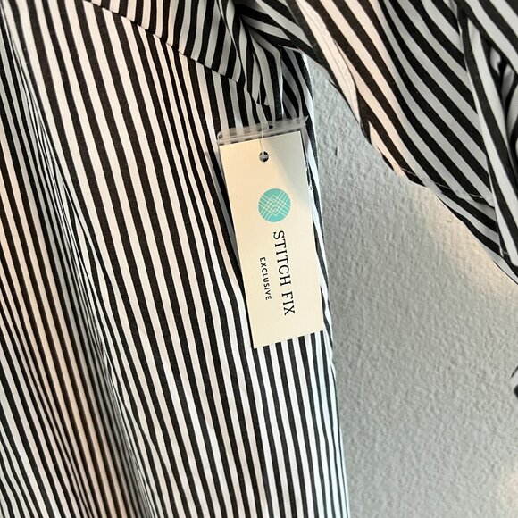 Collective Concepts Gemma Ruffle Sleeve Poplin Shirt - Sz XXL (NWT) - Picture 2 of 6